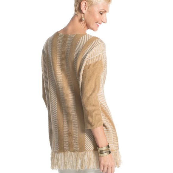 Chico's Filipa Striped Sweater S - Picture 2 of 16